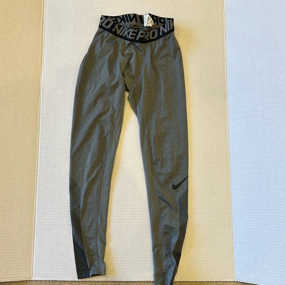 Nike Pro Boys Sports Tights Gray size M